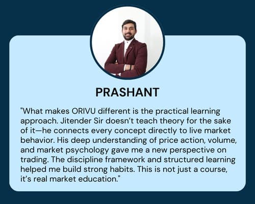 Verified ORIVU student testimonial card